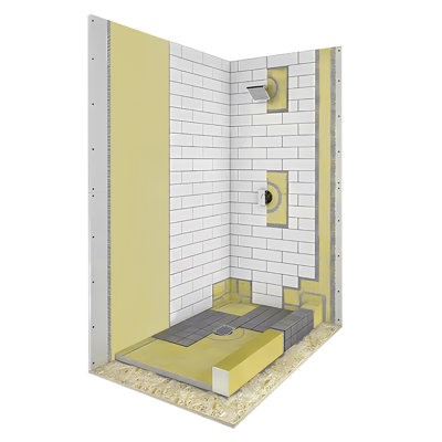 Uni-green 48" x 48" Complete Shower Pan Kit – Includes Shower Drain and Tile-Ready Pan