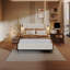 Lit tapissier Chic Boucle avec lumières et tablettes intégrées, blanc, très grand-242062653-242062643