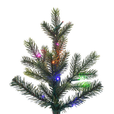 Sapin de Noël artificiel mince avec lumières DEL coaxiales 6 lumières à faible tension 3mm