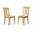 3 Piece Kitchen Table & Chairs Set Contains a Square Dining Table and 2 Dining Room Chairs, Oak-2127952940-2076406784-2076406786