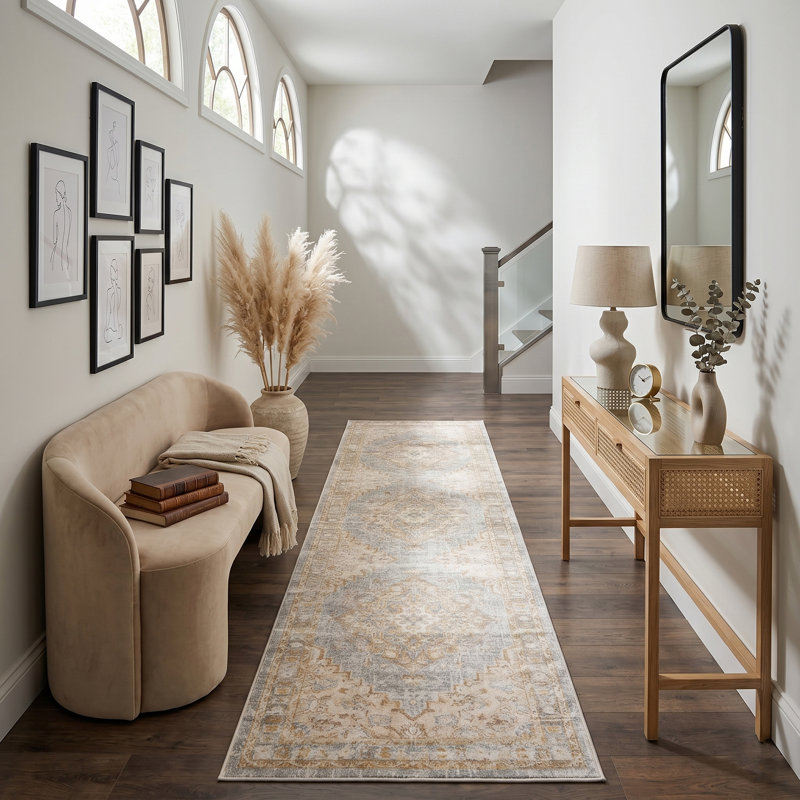 Tapis de couloir performance perse Webrook, Tapis de couloir 2 pi 6 po x 8 pi