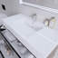 Ensemble de meuble-lavabo mural simple 42 po Babajide-336313911