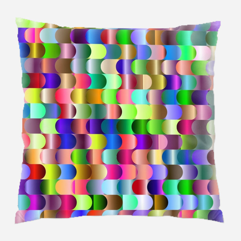 Coussin de jeté interlocking