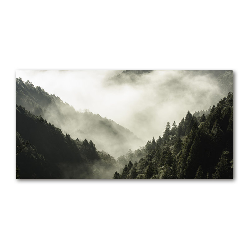 Fog Over The Forest - Wrapped Canvas Print