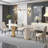 Modern light luxury simple oval dining table-106446239