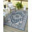 Dahlia Medallion Machine Woven Performance Area Rug - Ivory/Blue - 7'10" x 10'-2048333702