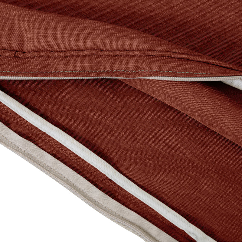 Pina Outdoor 3'' Bench Cushion Cover, Henna Red, 3" H x 59"W x 18"D