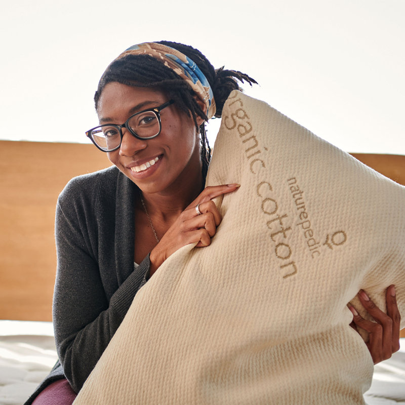 PLA Pillow with Organic Fabric, Standard