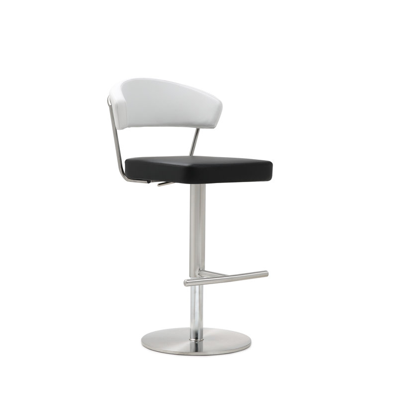 Tabouret de bar Oksen, Blanc / Noir