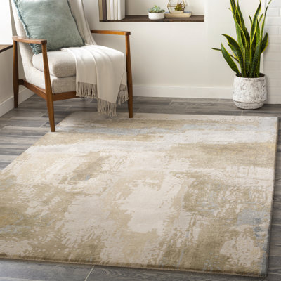 Wool Abstract Indoor Rug