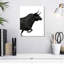 «Charging Black Bull» sur toile-1701085882