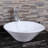 Ceramic Round Above Counter White Bathroom Sink Art Basin