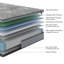 Grand matelas en mousse viscoélastique imprégnée de gel de 10 pouces, - États-Unis, relief, faible transfert de mouvement, eau, convient au cadre de base réglable, gris et blanc, pouces de printemps, compatible avec-134281979-134281980