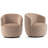 Pelemon 27" Wide Upholstered Velvet Small Swivel Accent Chair-125354359