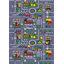 Tapis mauve plan de ville pour enfant Straub