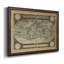 Toile encadrée de qualité supérieure embellie carte du monde antique - prête à être accrochée-1350499414
