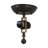 Rustic Lodge Glass Flush Mount