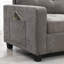 Canapé modulaire réglable moderne, tissu chenille, peu encombrant pour la maison