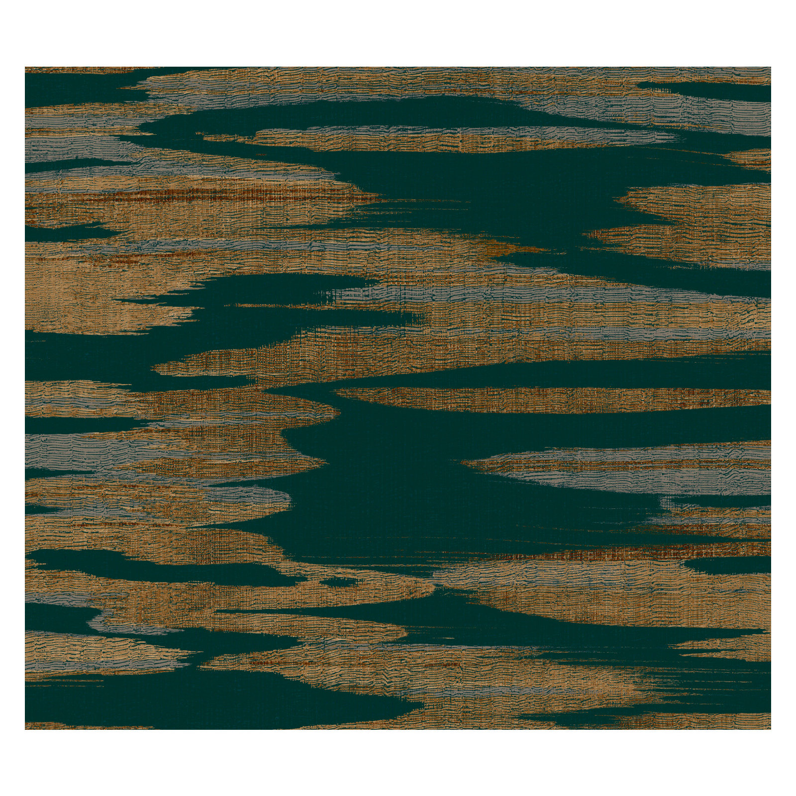 Surrey Striped Wallpaper, Teal