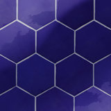 Viva Hex Antic Handmade 6" x 7" Ceramic Tile