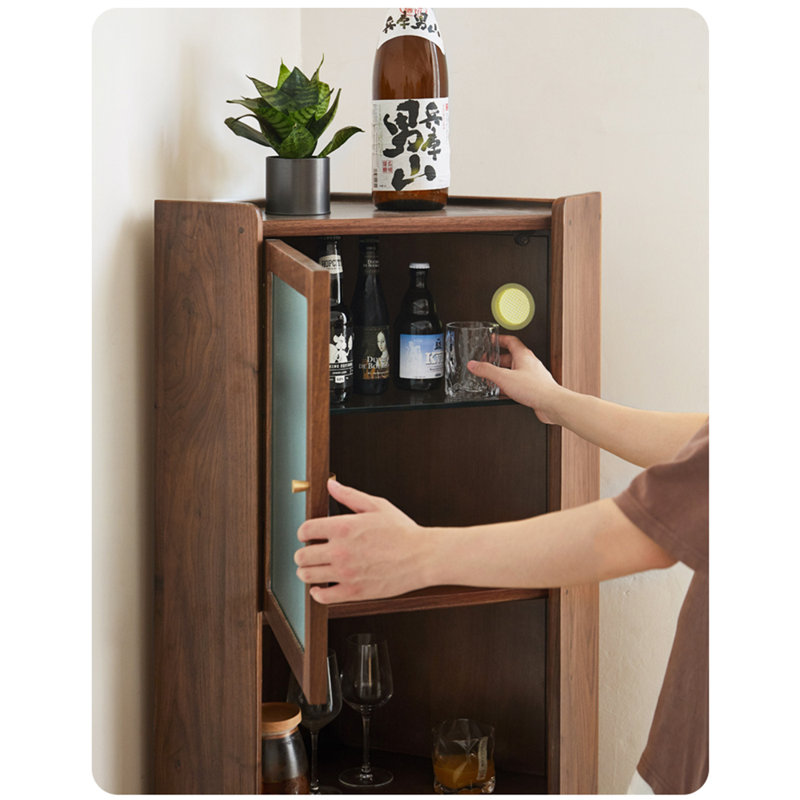 Light Luxury Triangular Accent Cabinet