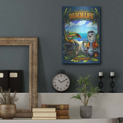 Trinx 'Beach Life' by Flyland Designs, Metal Wall Art