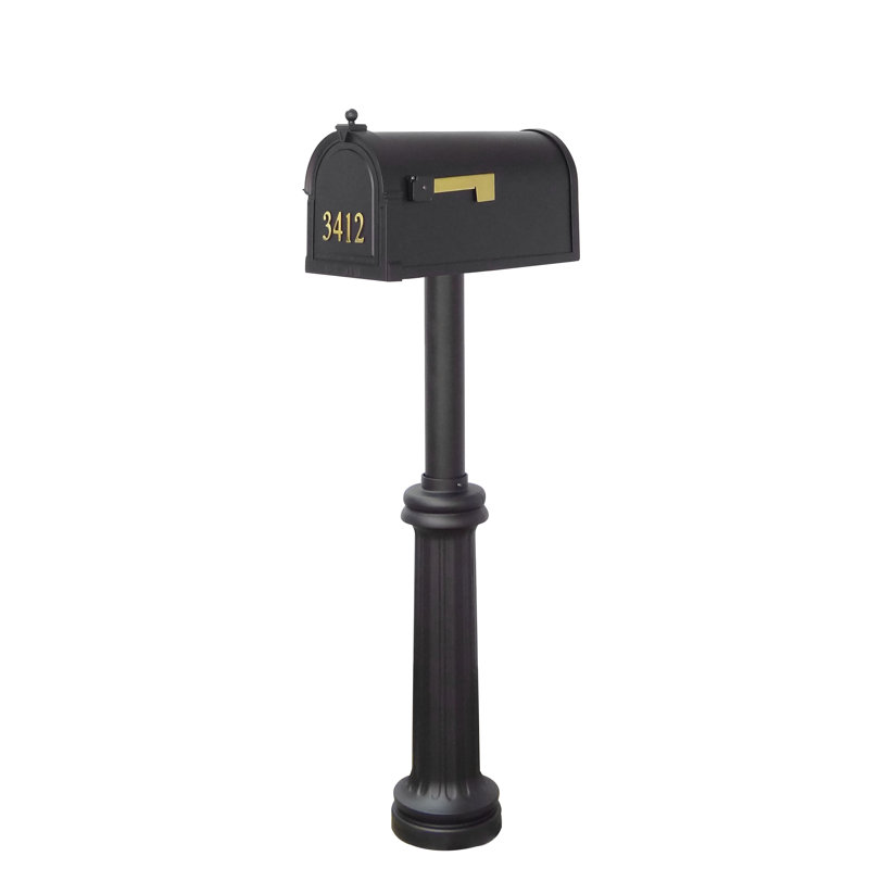 Berkshire Aluminum Post Mounted Post Box