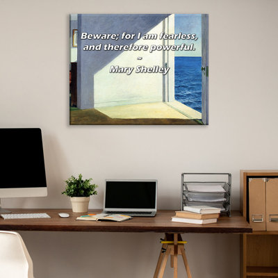 Astoria Grand Gallery Wrapped Canvas By Jenna Black: "In the battle between logic and crazy, crazy al