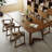 Brown Rectangle Solid Wood Dining Tables-577133989