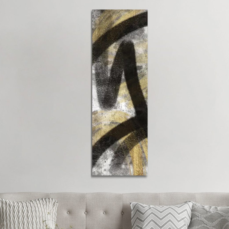 Striking Marks Neutral II by Marcus Prime - Painting on Canvas, 152.4cm H x 50.8cm W x 3.81cm D, Wrapped Canvas
