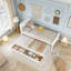 Lit plateforme simple avec lit gigogne et tiroirs-481610568