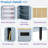 Kitchen Island With Extendable Tabletop, Power Outlet, Side Storage Area And Built-in Led Light Strip-726148433