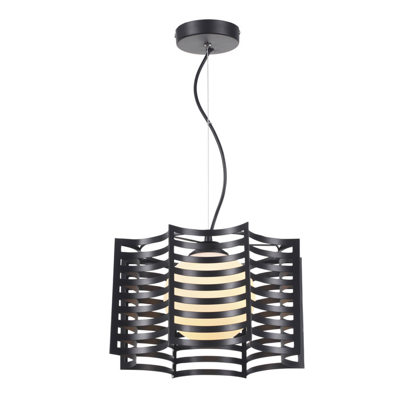 Mirella 1 - Light Black Geometric Pendant