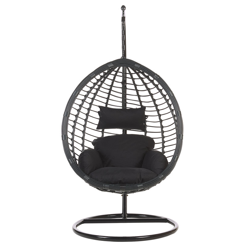 Lia Tollo Swing Chair with Stand, Black