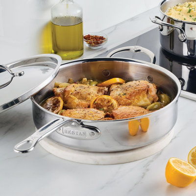 Probond® Luxe 3.5-quart Professional Clad Stainless Steel Sauté Pan With Lid