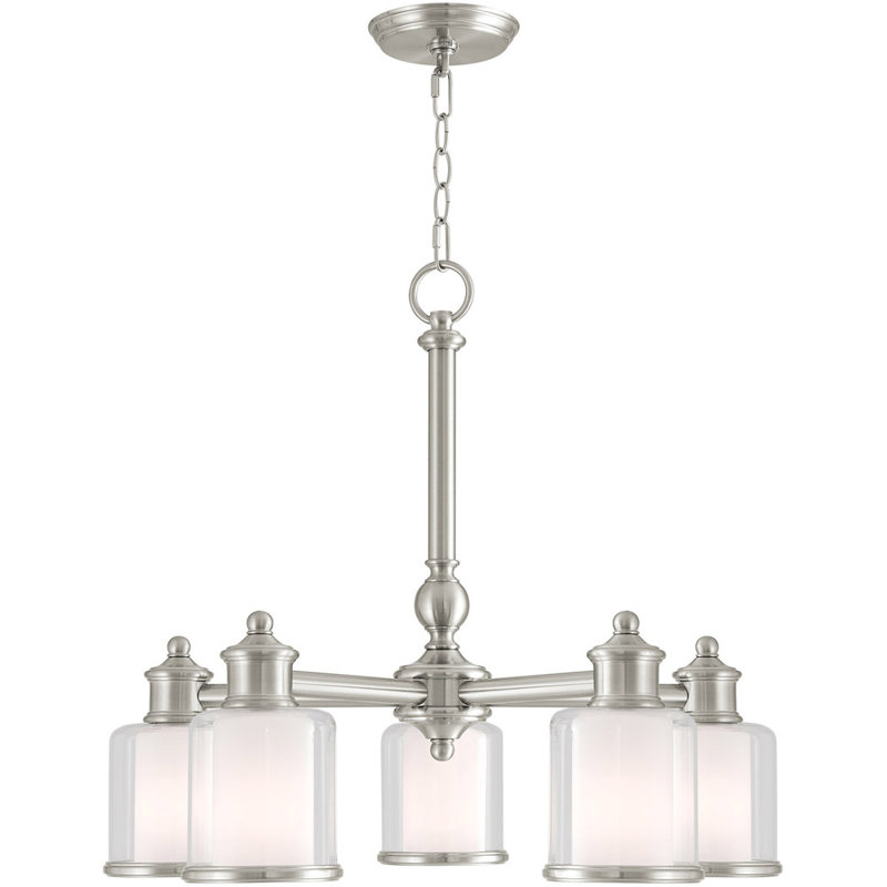 Seligman 5 - Light Steel Chandelier