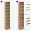 Engineered Wood 175cm H Media Shelves