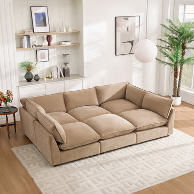 Heffernan 106.77” W Oversized 6-Seater Modular Sofa
