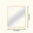 Metal Framed Square Bathrrom Mirror For Wall.-1828367895