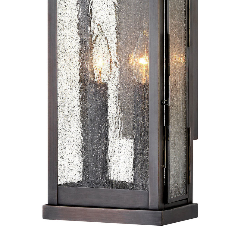 Revere Blackened Brass 2 - Bulb 21.75" H Outdoor Wall Latern