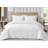 Square Stitch Embroidered Microfiber Quilt Set-88061303-88061301
