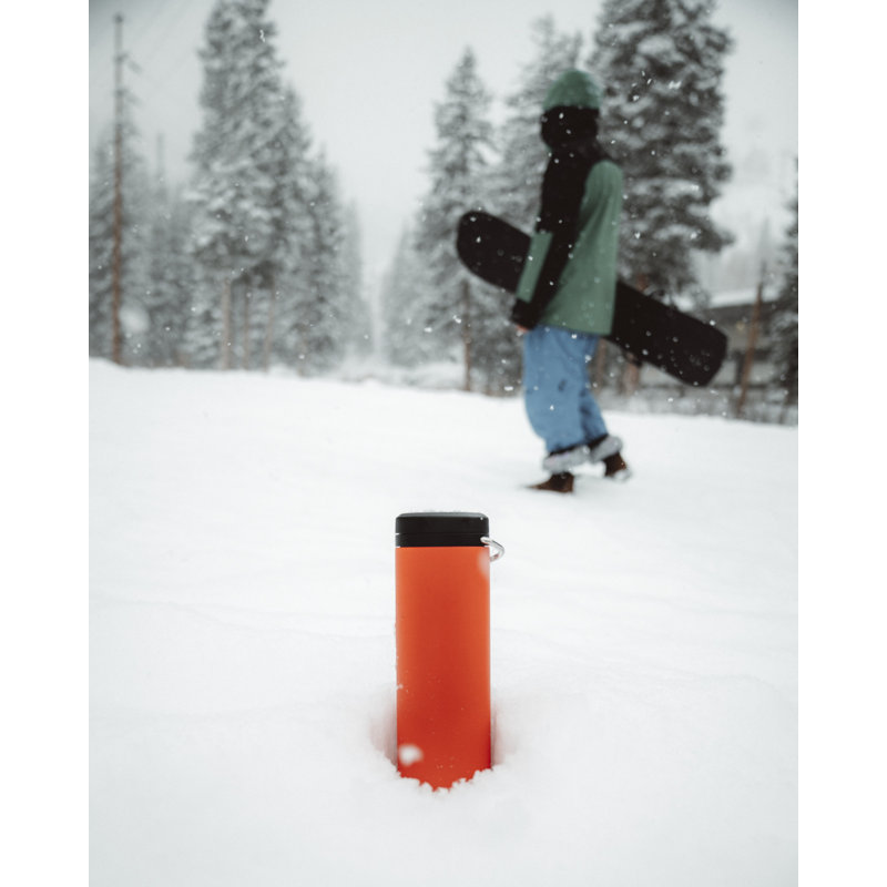 Klean Kanteen Vacuum Insulated Stainless Steel Water Bottle, Black, 20 OZ