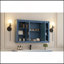 Armoire à miroir de salle de bain 47 po avec rangement, tablette réglable et tablettes ouvertes, armoire à pharmacie murale pour salle de bain, chambre à coucher, meuble-lavabo-460308907