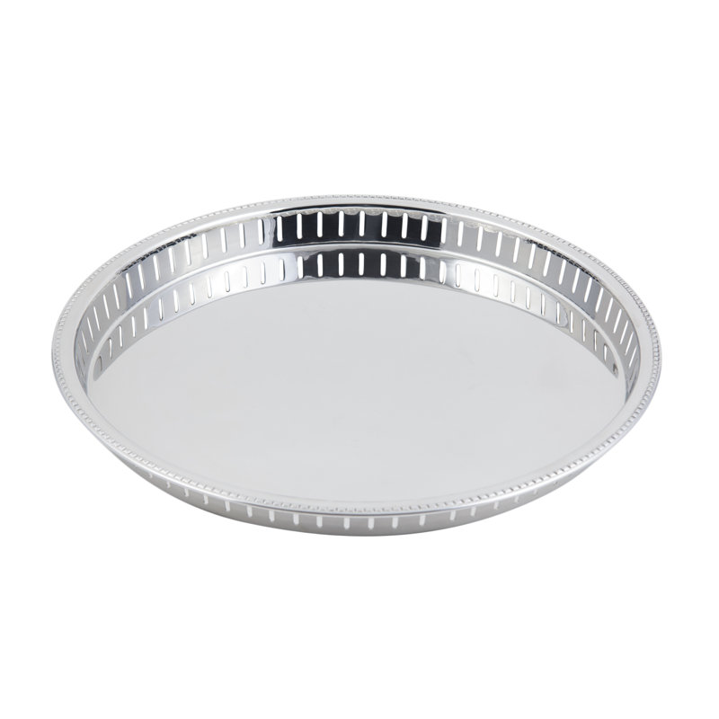 Bon Chef Stainless Steel Platter, 2" H x 15" L x 15" W