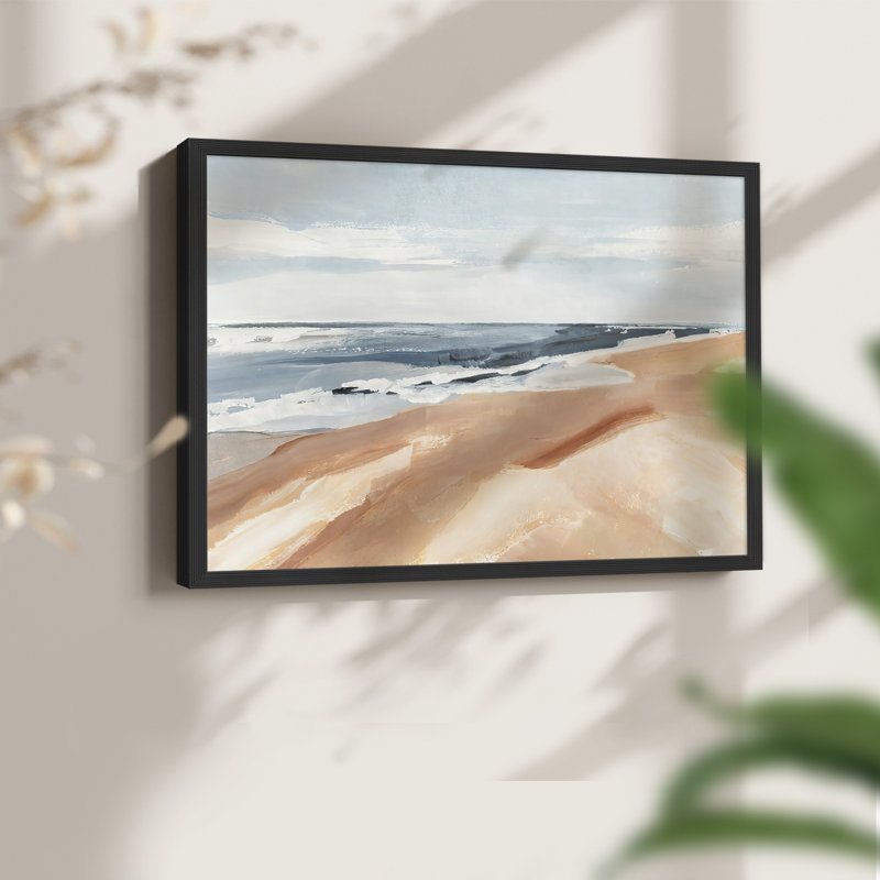 Salvo Beach I - Reproduction encadrée - Restickable, H 11 po x l 14 po, Noir
