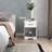 Modern Nightstand With 2 Drawers And Open Space, Golden Handles, Easy Assembly For Bedrooms And Living Rooms