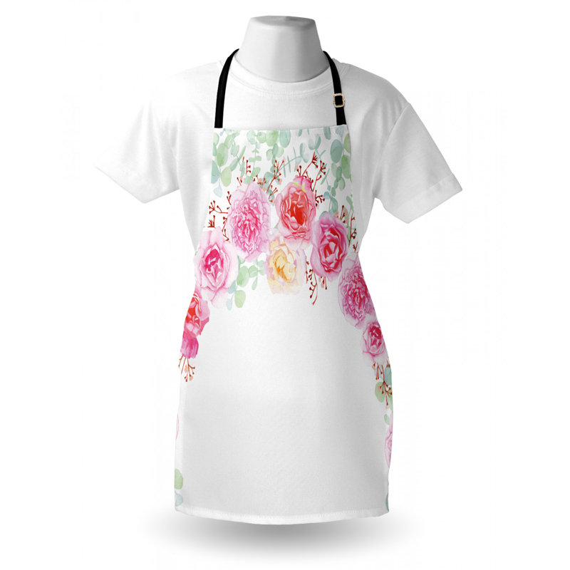 Wedding Floral Bib Apron