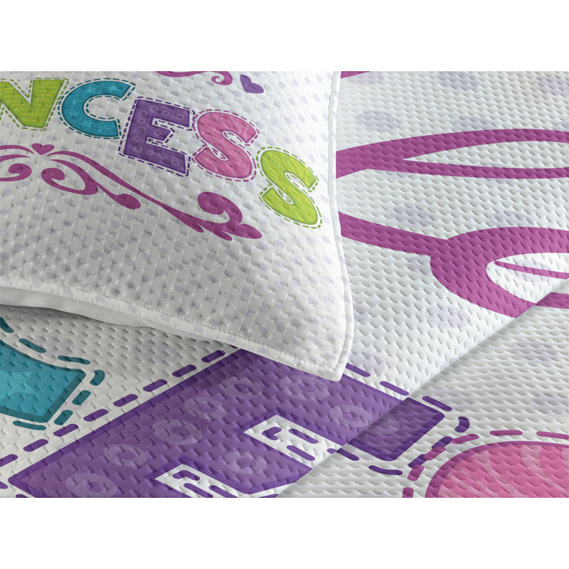 Dots Coverlet, King Bedspread + 2 Shams