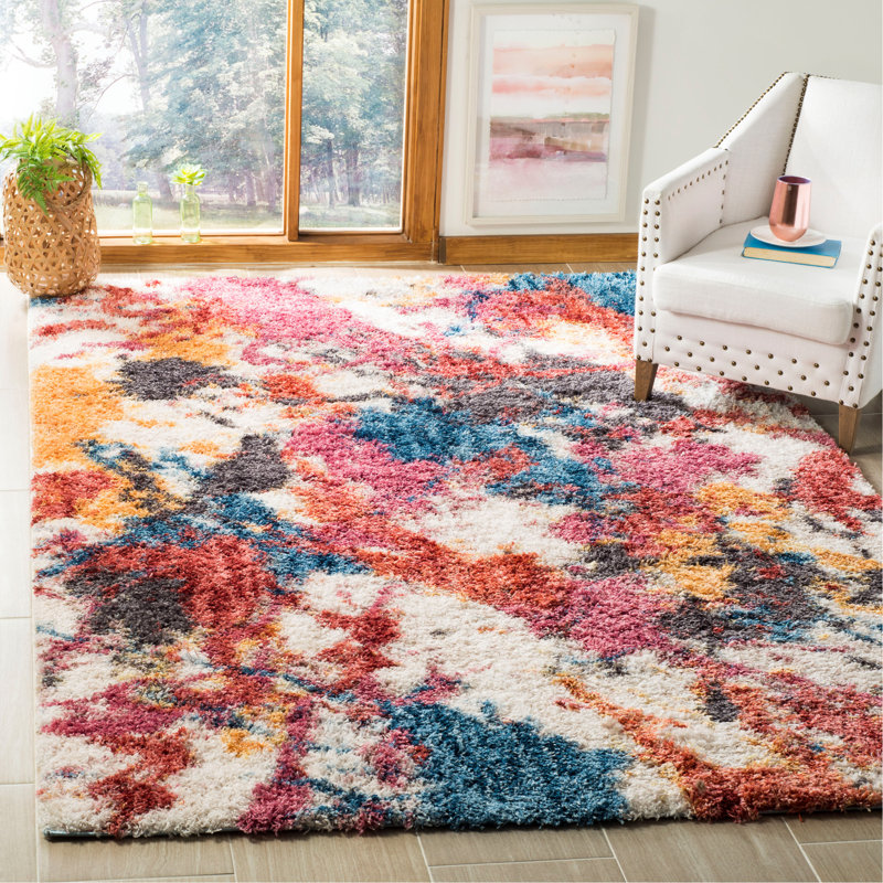 Delma Performance Abstract Rug, Rectangle 6' x 9'
