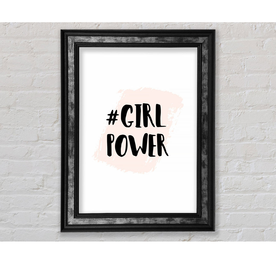 Girl Power 2 - Einzelne Bilderrahmen Typografie